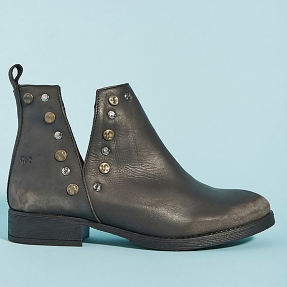 Emmett Distressed Genuine Leather Studded Boot - Picture 4 of 5